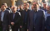 حضور کارکنان و مدیران مناطق نفت‌خیز جنوب در مراسم تشییع شهدای گمنام