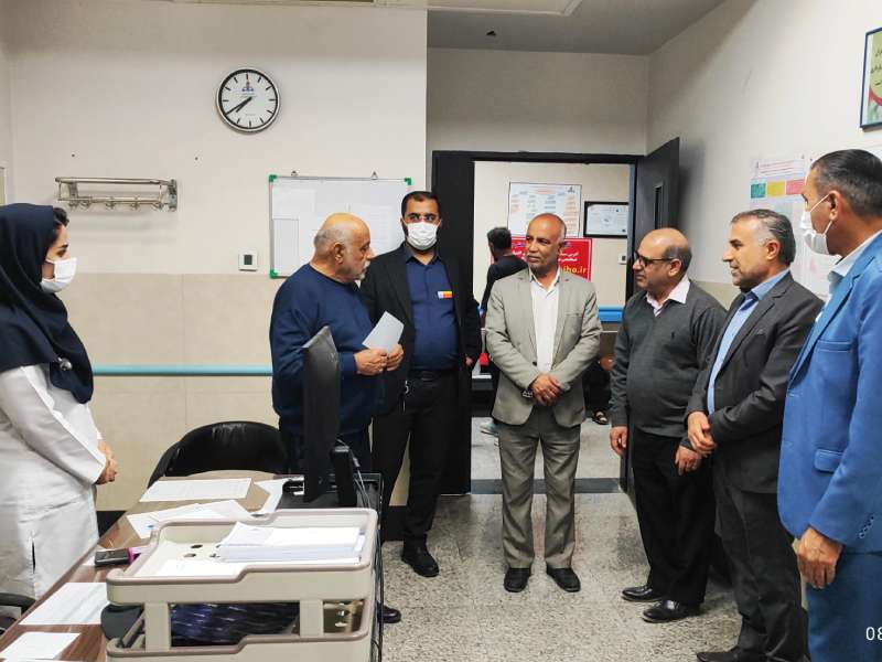 بازدید شبانه سرپرست جدید بهداشت و درمان صنعت نفت آغاجاری از بخشهای درمانی