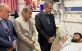 حضور مدیرعامل گاز پارس جنوبی در بالین مصدومان حادثه واژگونی اتوبوس