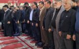 حمید بورد و رامین حاتمی در نماز جمعه و مراسم تشییع شهدای اهواز