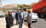 بازدید میدانی مدیرعامل نفت و گاز مسجدسلیمان از پروژه آسفالت بی‌بی‌یان