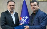 لوح تقدیر مدیرکل حراست شرکت ملی نفت برای رامین حاتمی